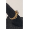 Image 3 : Women's Vintage 10K Yellow Gold Diamond Cluster Bypass Ring - Size 5 - Weight: 2.6g