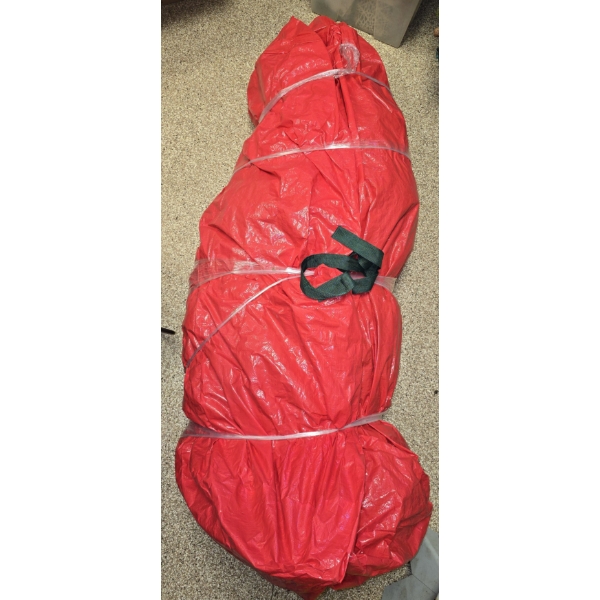 Approx. 6' Faux Christmas Tree in Tree Bag with Real Tree Stand