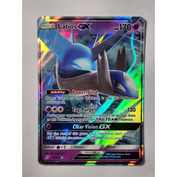 Latios GX 78/236 Holo Rare Vintage Pokemon Trading Card