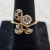 Image 1 : 14K Size-6 (5.6g) Yellow Gold with Stunning Diamond Ring