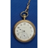 Image 2 : 1904 Elgin Natl Watch Co 12s 12J Gold Filled Open Face Pocket Watch With Chain/Coin Holder - Working