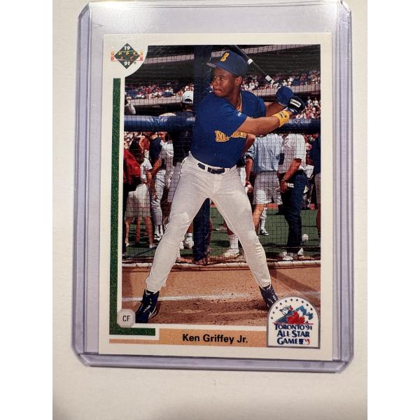 1991 Upper Deck Ken Griffey, Jr. Baseball Card In Protective Holder - Mint Condition