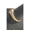 Image 2 : 10K Yellow Gold Women's Ring With Blue Topaz & Diamonds - Size 8 - Weight: 2.4g 