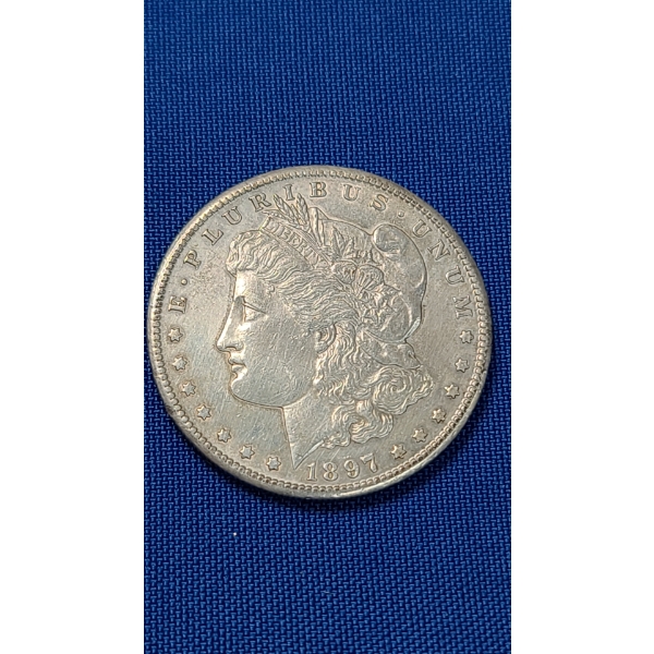 1897-S Silver Morgan Dollar- Great Coin with Good Details On Both Sides!