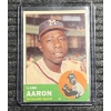 Image 1 : Topps 1963 Hank Arron Baseball Card #390!!!!!!!