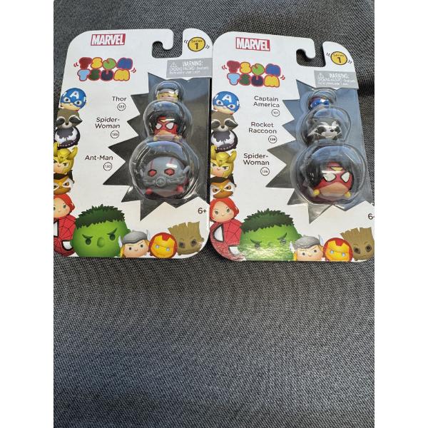 2 Packs Of Marvel Tsum Tsum's - Brand New In The Packages 