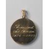 Image 2 : 14K Yellow Gold Engraved Organizational Award Pendant - Weight: 10.2g
