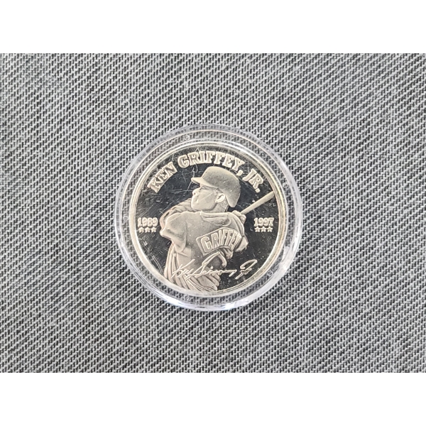 Ken Griffey Jr. 1989 - 1997 Career Statistics Proof Coin - Non Silver