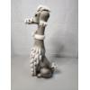 Image 3 : Excellent Vintage Mid-Century "Spaghetti" Poodle Figurine - Norcrest Japan - 14in Tall