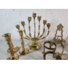 Image 3 : Lot of Assorted Home Decor Items: Including Brass Candleholders, Placemats, Figurines 