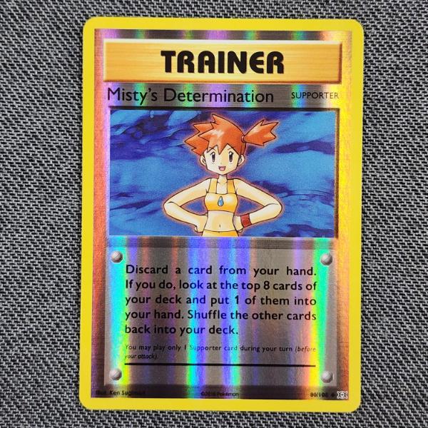 Misty's Determination 80/108 Reverse Holo Trainer Pokemon Trading Card