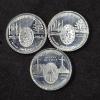 Image 1 : (3) 1/4 Troy Ounce Silver Miracle Medals - 0.75 Troy Ounces Total Weight