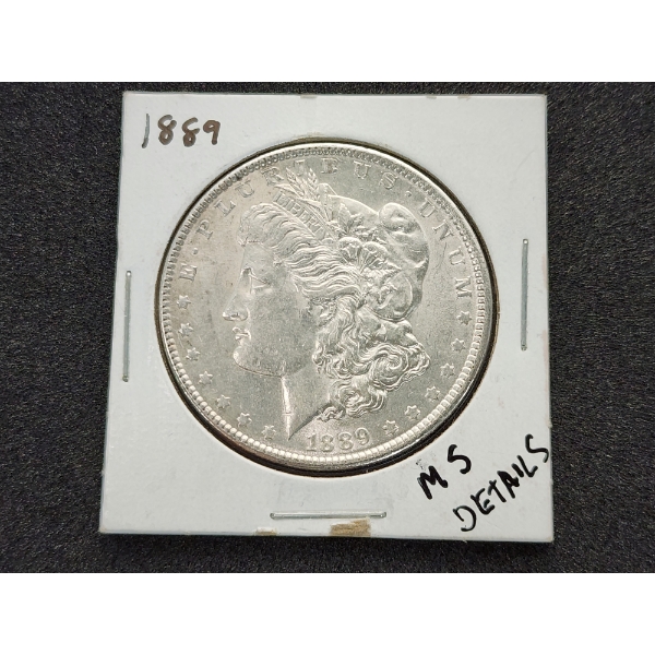 1889 Morgan Silver Dollar - 90% Silver - Excellent Condition MS Details
