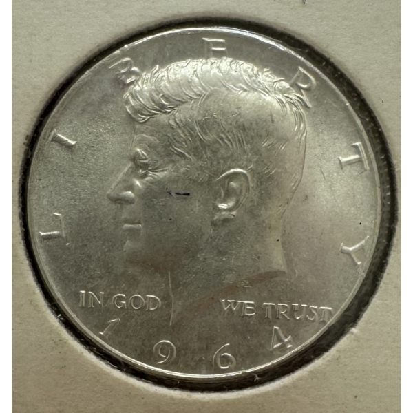 1964 United States 90% Silver Kennedy Half Dollar- Incredible Condition
