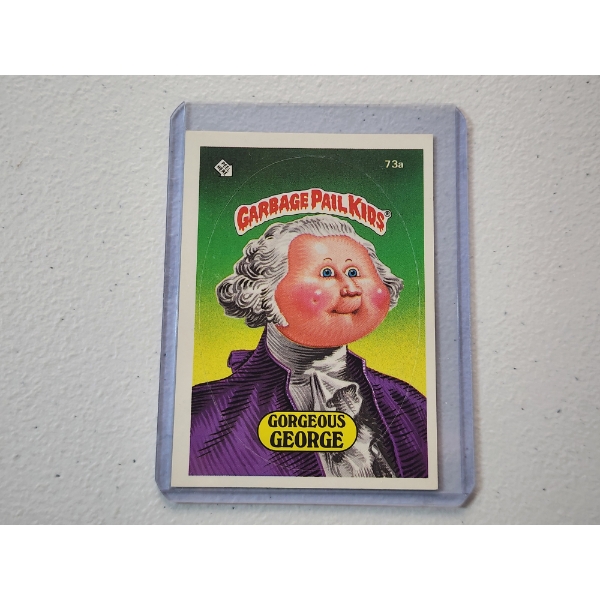 1985 Topps Garbage Pail Kids Gorgeous George Card #73a - Mint Condition In Protective Holder