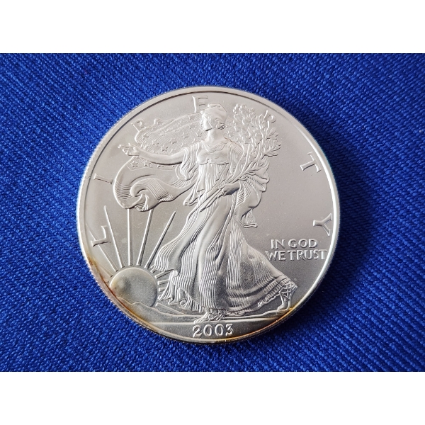 2003 Silver American Eagle $1 Coin - 1 oz .999 Fine Silver