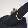 Image 3 : Stunning 10K Yellow Gold Ring with Diamond - Size 4.5 - TW: 2.9g