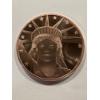 Image 1 : Limited Edition Statue Of Liberty One Ounce .999 Fine Pure Copper Coin - Exceptional Coin