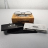 Image 1 : Vintage Oakley Big Sq Wire Titanium Eyeglasses Clear Lenses Chrome 05-760 w/ Box, Case, Papers