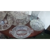 Image 2 : Large Assortment Of Vintage Cut / Pressed Glass Pieces As Shown - See Description