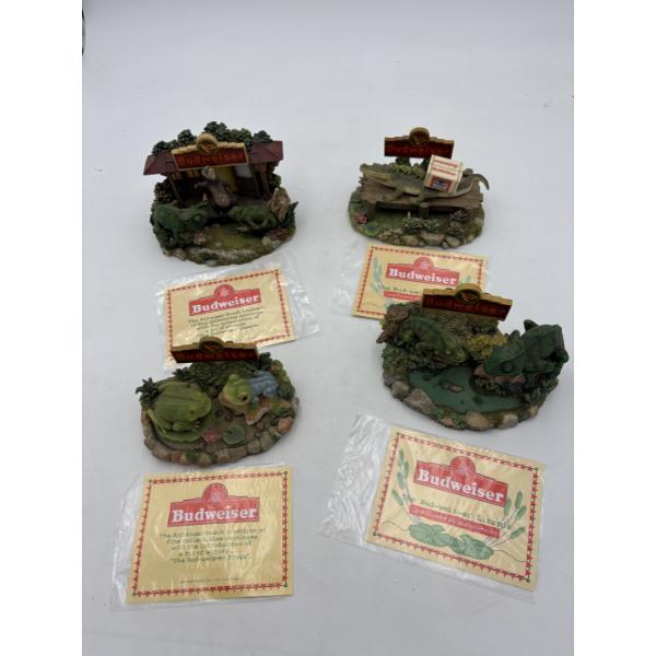Budweiser Frog & Lizard Figurines 