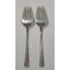Image 2 : (2) Fine Arts Sterling Silver Co. Sterling Dinner Forks With "Processional" Pattern - Weight: 68.8g