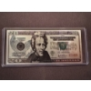 Image 1 : Incredible $20.00 Andrew Jackson .99999 Silver Foil Note In Protective Holder - Mint Condition