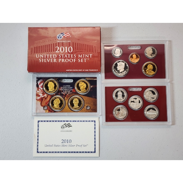 2010 United States Mint Silver Proof Set in Original Packaging w/ CoA