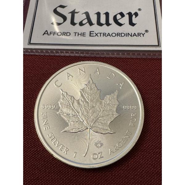 High Grade 2021 Canadian Maple Leaf .9999 One Troy Silver Ounce Coin - Exceptional Coin