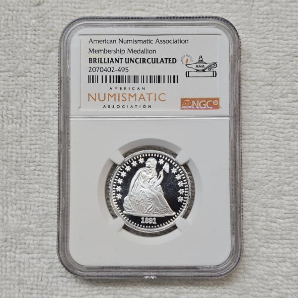 Limited-Edition 99.9% Fine Silver American Numismatic Association (ANA) Membership Medallion