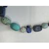 Image 3 : Custom 20" Handmade Precious Stone Necklace With Sterling Silver Clasp - Mint Condition