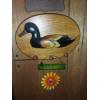 Image 2 : 12 x 16 Inch Oval Carved Duck Wall Plaque - Excellent Condition
