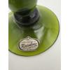 Image 6 : 5 Glassware Items - 1 Fenton - Green Handblown by Rainbow Goblet