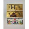 Image 1 : Super Mario $1,000,000 Collectible Bill, & x2 $100 999999 24K Gold Foil Banknotes