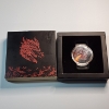 Image 1 : 1 AVDP oz .999 Fine Copper Round - Dragon Fire Diamond Dust - Limited Edition