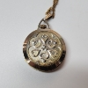 Image 3 : Vintage Gold-Tone Filigree Lucerne Swiss-Made Mechanical Pendant Watch