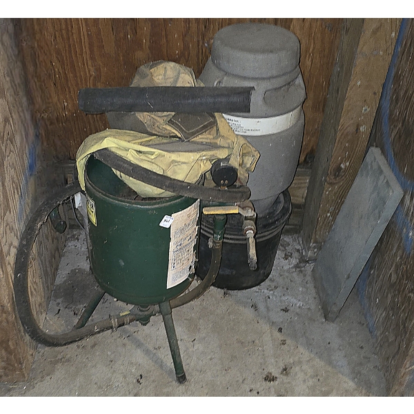 Sand Blasting Set Up - No Booth