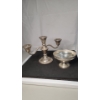Image 1 : Sterling Weighted Candelabra & Sterling Weighted Compote Bowl 