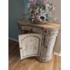 Image 6 : Rare Style Contour French High Cabinet with Drawer - Hand Painted Embellishments As Shown 