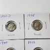 Image 4 : x10 Assorted Years United States 90% Silver Mercury Dimes - Face Value: $1.00
