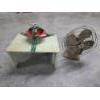 Image 1 :   Interesting Vintage Handmade Stool Christmas Tree Holder And GE Table Fan 