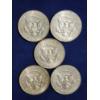 Image 4 : Five Assorted 40% Silver U.S. Kennedy Half Dollars ~ Face Value: $2.50
