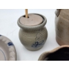 Image 7 : Assortment of Vintage Rowe Pottery Works Inc. Pieces Including: Plates, Vase, Honey Pot, & More!