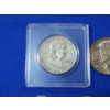 Image 2 : Assorted U.S. Silver Coins Including Franklin & Kennedy 1/2's, Barber Dime, Mercury Dimes FV: $3.40 