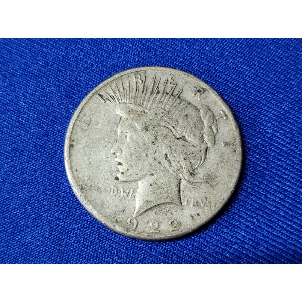 1922-S 90% Silver Peace Dollar