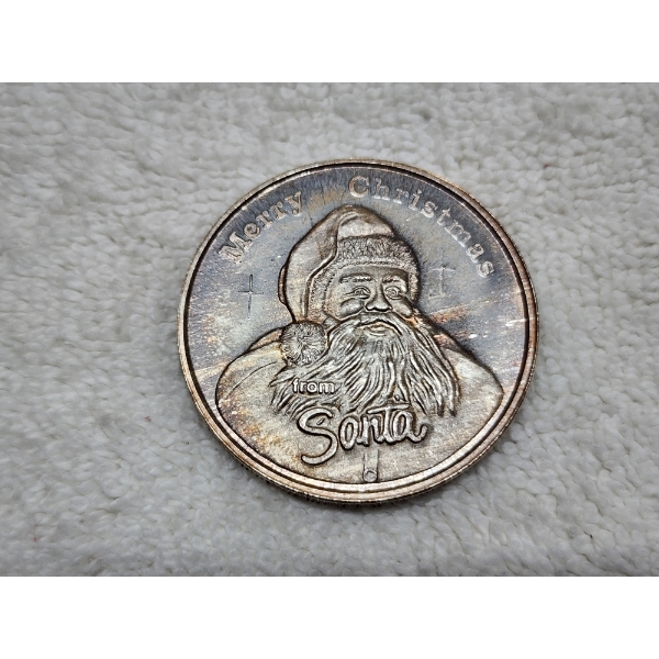 1 Troy Ounce Merry Christmas From Santa Round - "For Someone Special" 