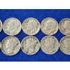 Image 3 : x10 90% Silver Roosevelt and Mercury Dimes FV: $1.00