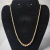 Image 1 : Stunning 14K Gold Beaded Chain 18.5" Necklace Total Weight: 4.7g