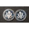 Image 2 : (2) 2017 John F. Kennedy 100 Years Commemorative Silver Coins