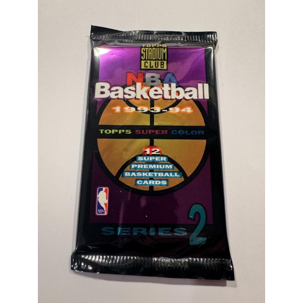 1993 Topps Stadium Club NBA Basketball Cards Wax Pack - Sealed & Mint Condition - Possible Jordan, S
